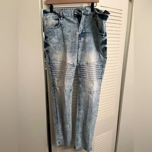 South Pole Men's Light Blue Skinny Jeans